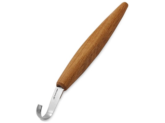 SK5 - Spoon Carving Knife Deep Cut Bevels Oak Handle