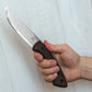 BSH1 Carbon Steel Bushcraft Knife Walnut Handle with Leather Sheath
